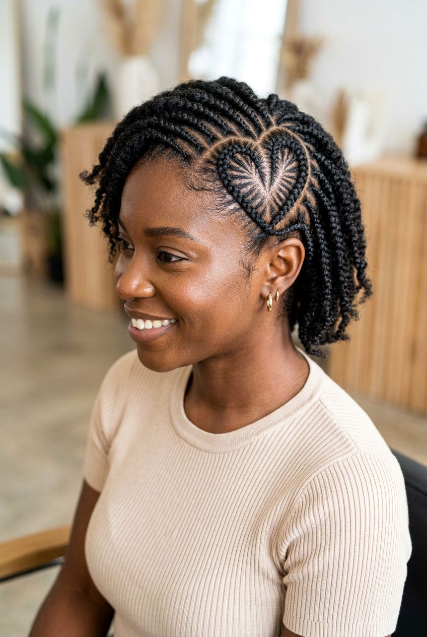 20 Adorable Braided Heart Hairstyle Ideas You Will Love