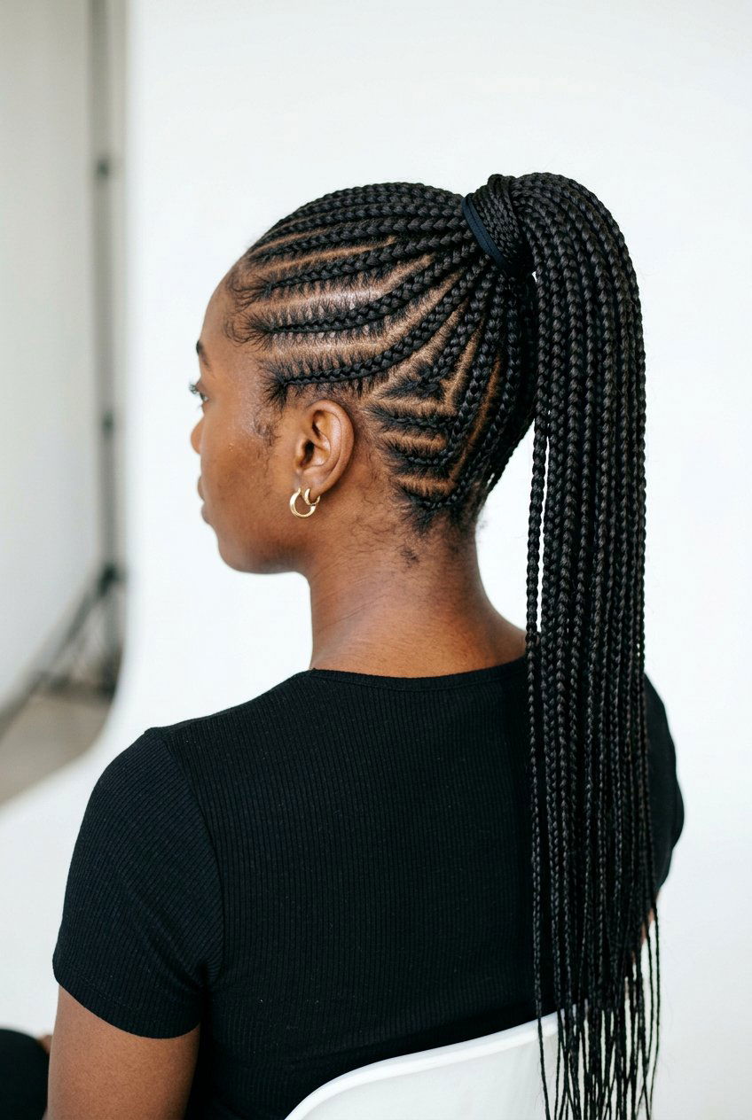 Stitch Braided Ponytail - 20 braided ponytail hairstyles - 20 braided ponytail hairstyles