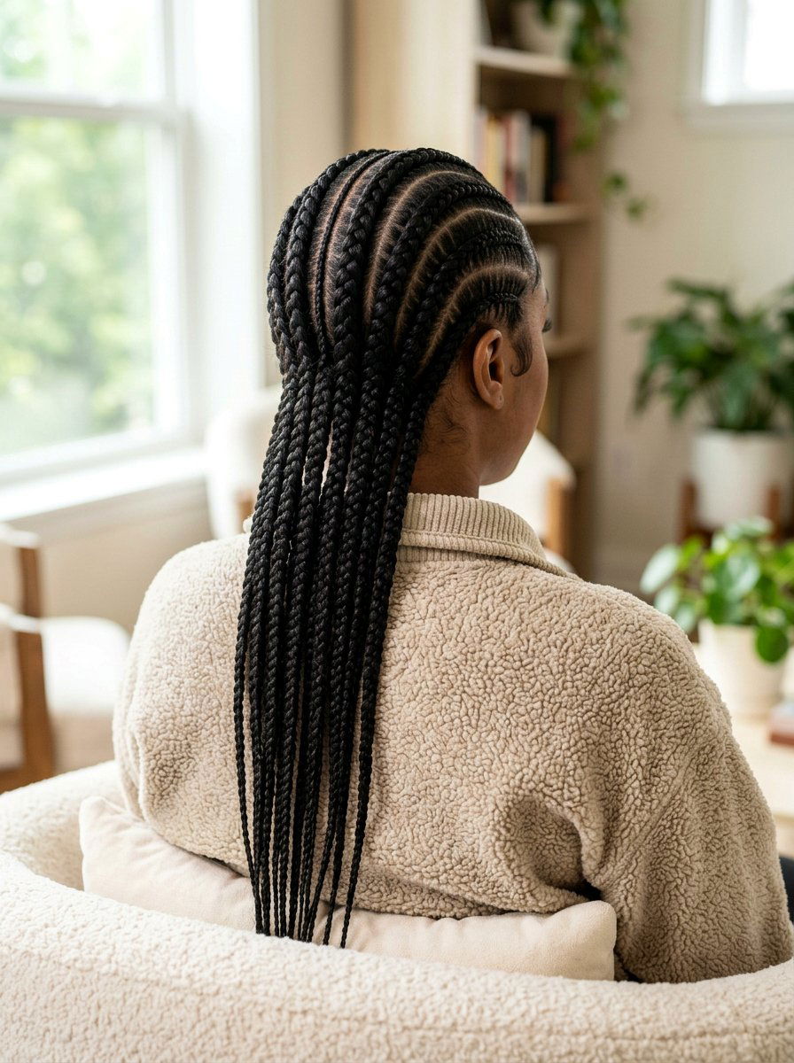 Stitch Braids Back - 20 winter protective styles for natural hair - 20 winter protective styles for natural hair