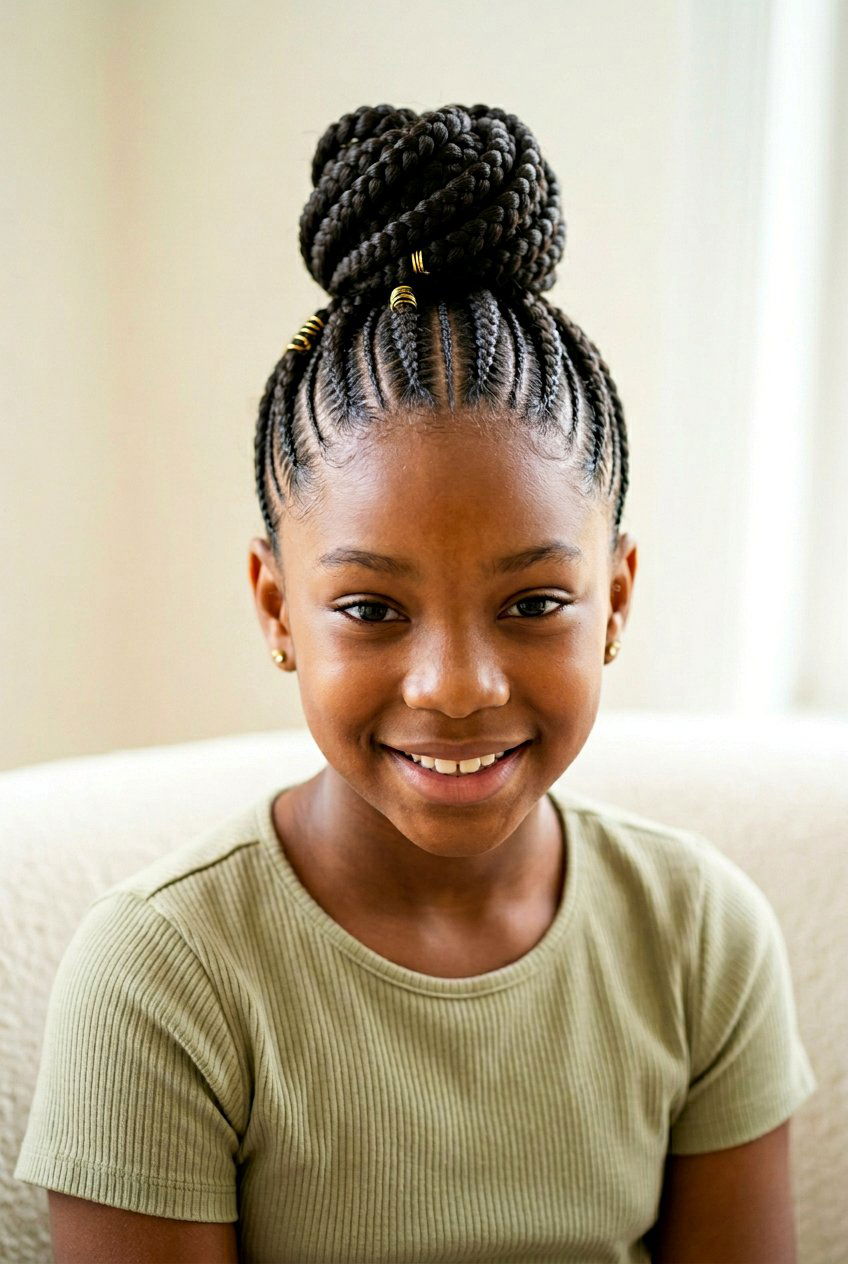 Stitch Braids Bun For Black Girls - 20 braided buns for black girls - 20 braided buns for black girls