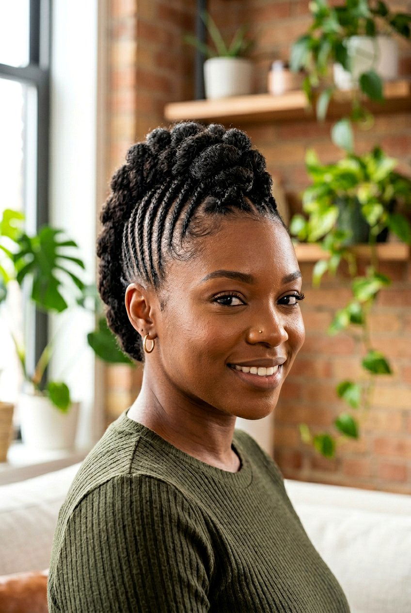 Stitch Braids Faux Hawk On Natural Hair - 20 braided faux hawk for natural hair - 20 braided faux hawk for natural hair