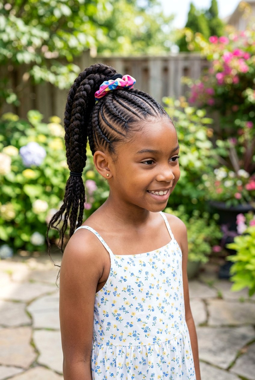 Stitch Braids Ponytail For Girls - 20 stitch braids for girls - 20 stitch braids for girls