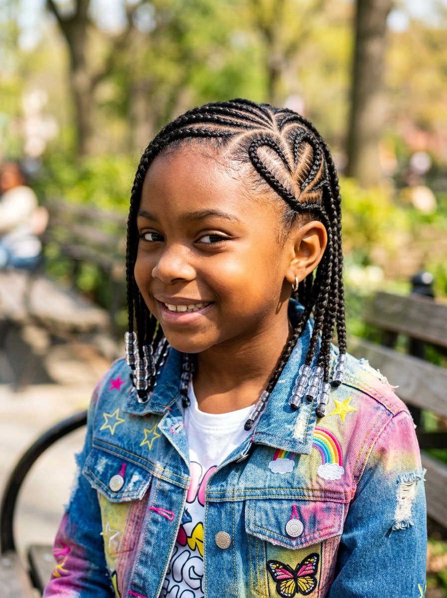 20 Beautiful Kids Stitch Braids With Beads For Your Child