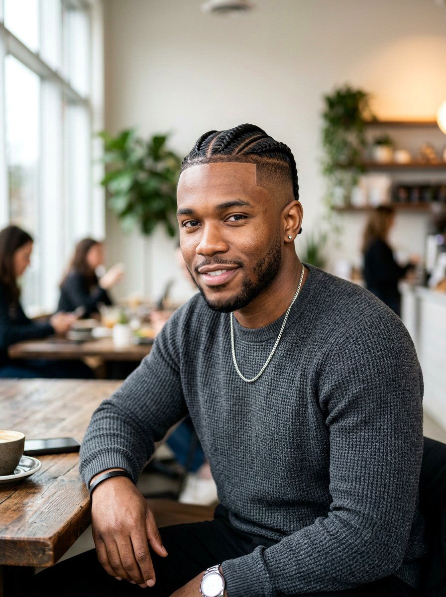 Stitch Braids With Undercut For Men - 20 stitch braids for men - 20 stitch braids for men