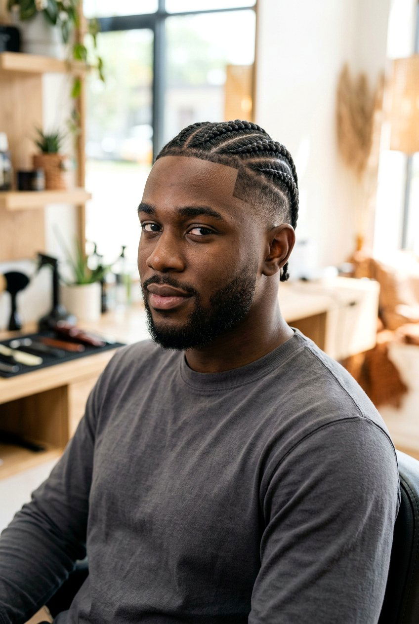 Stitch Cornrows With High Fade - 20 cornrows for men with fade - 20 cornrows for men with fade