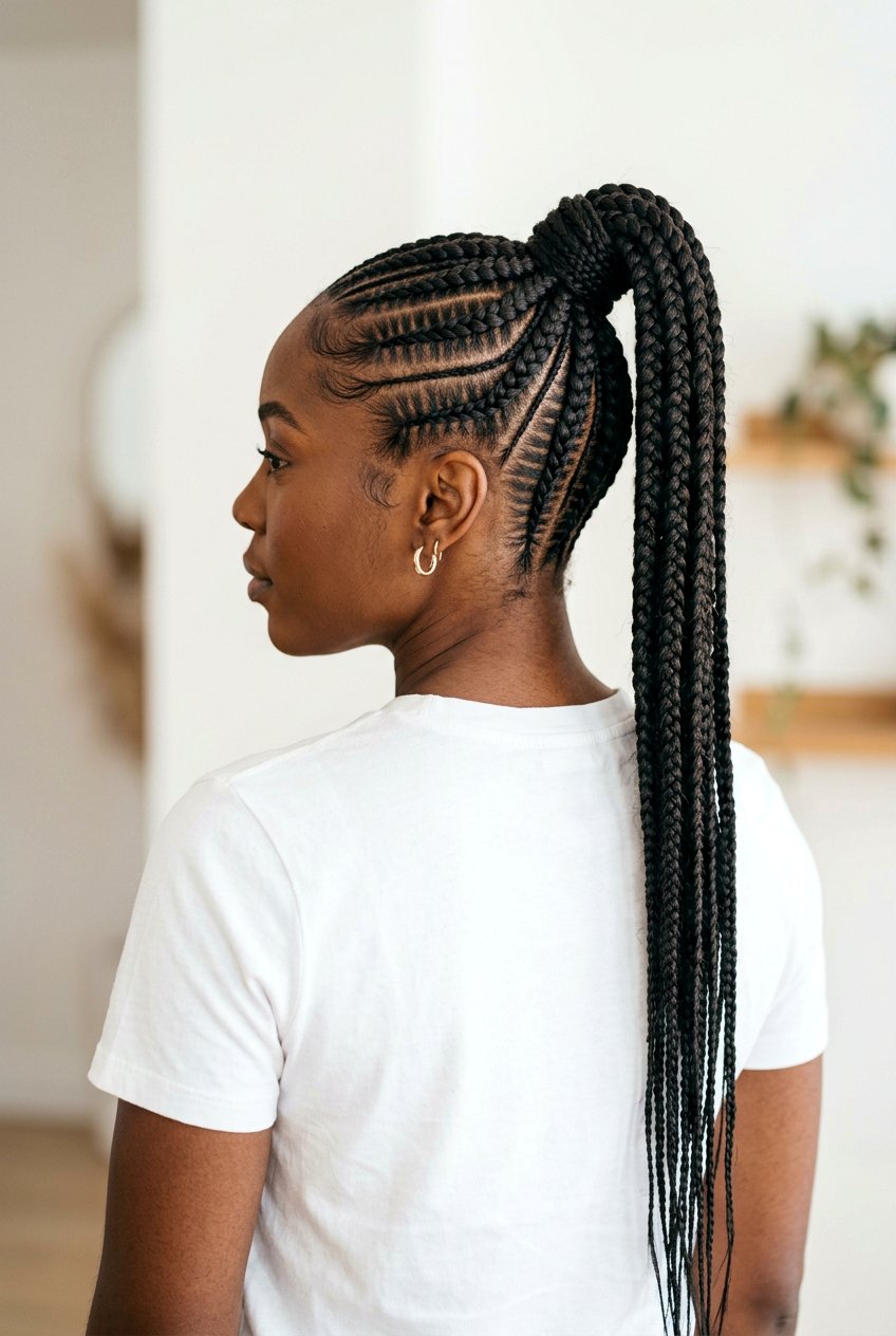 Stitch Feed In Braids Ponytail - 20 feed in braids ponytail - 20 feed in braids ponytail
