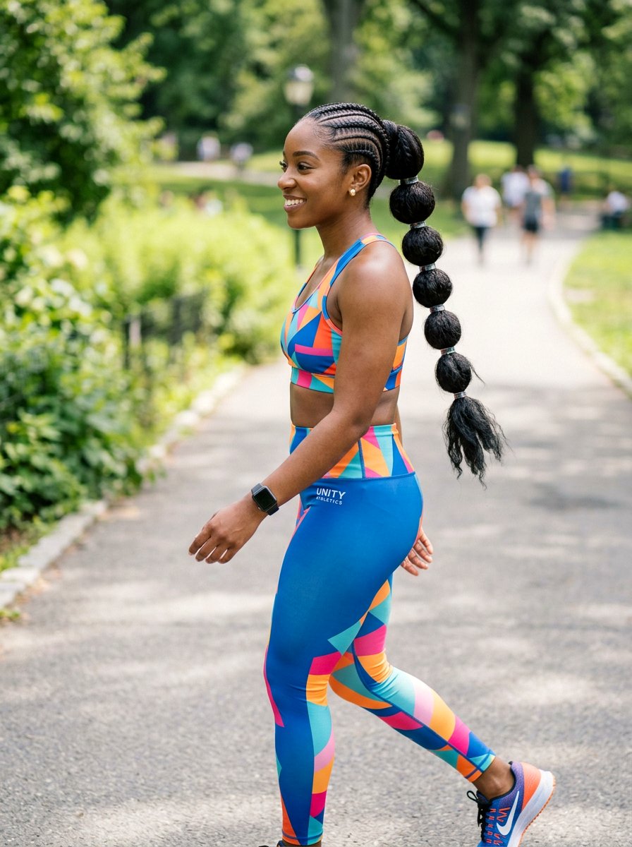 Straight Back Cornrows With Bubble Ponytail - 20 straight back cornrows with ponytail - 20 straight back cornrows with ponytail