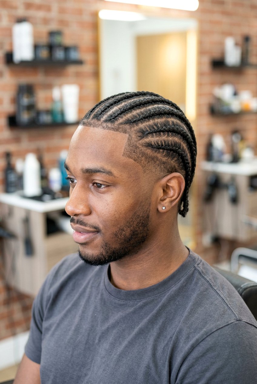 Straight Back Cornrows - 20 cornrows with taper fade men - 20 cornrows with taper fade men