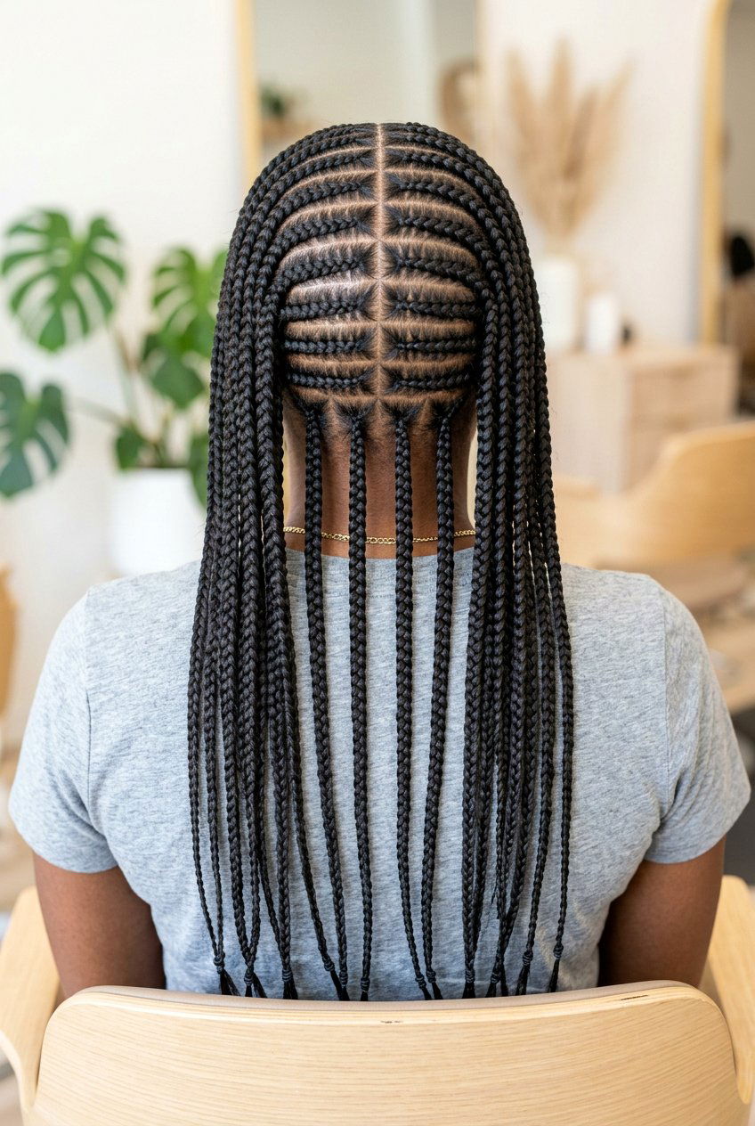 Straight Back Stitch Braids - 20 stitch braids hairstyles - 20 stitch braids hairstyles