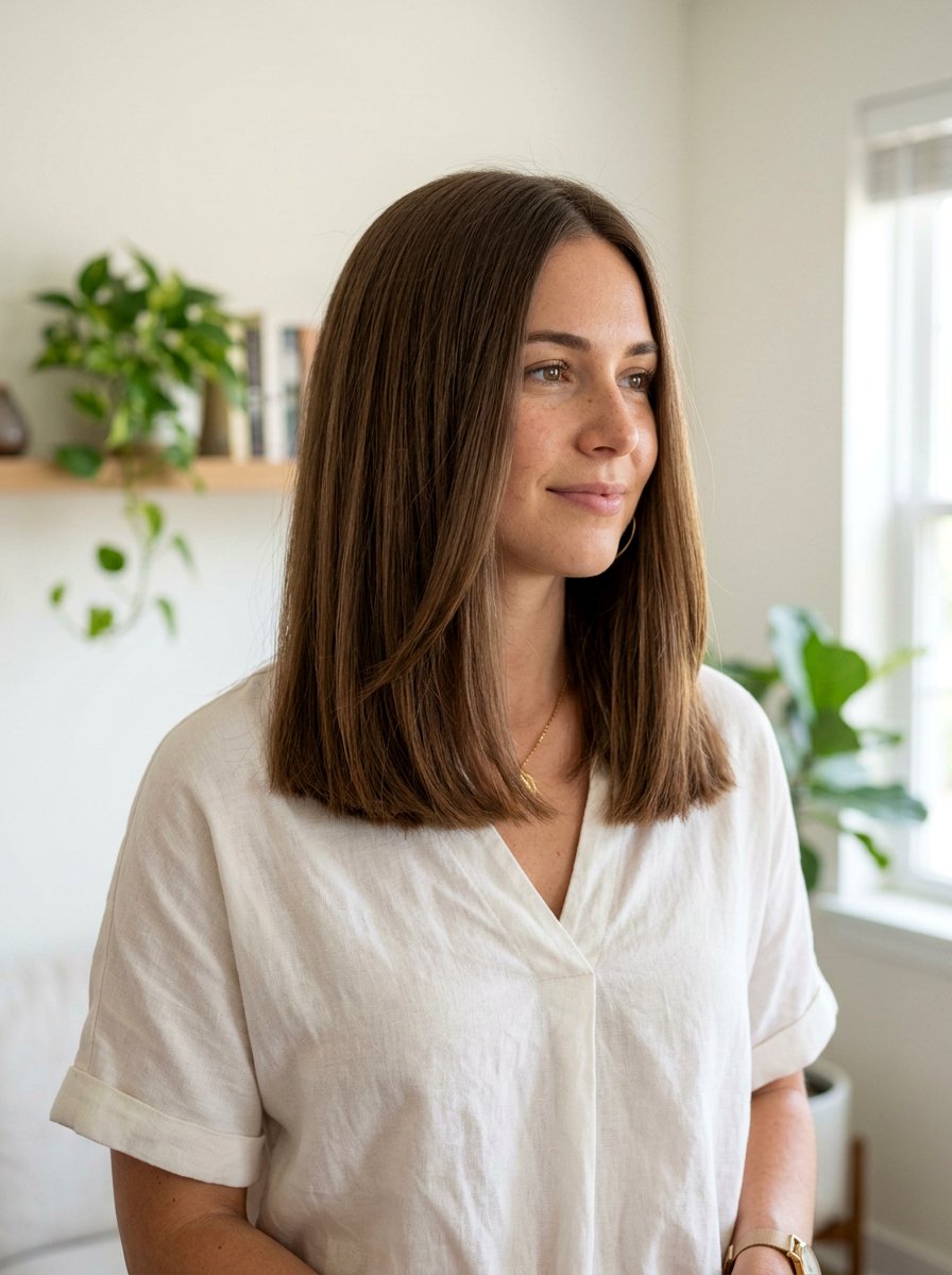 Straight Blunt Haircut With Subtle Layers Inside - 20 straight haircut with blunt ends - 20 straight haircut with blunt ends