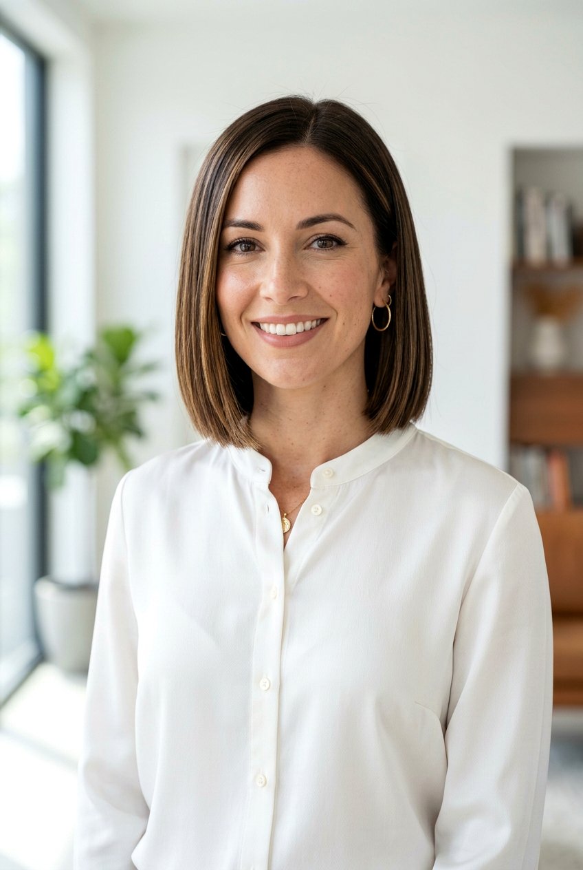 Straight Brunette Balayage Bob - 20 brunette balayage for bob haircut - 20 brunette balayage for bob haircut