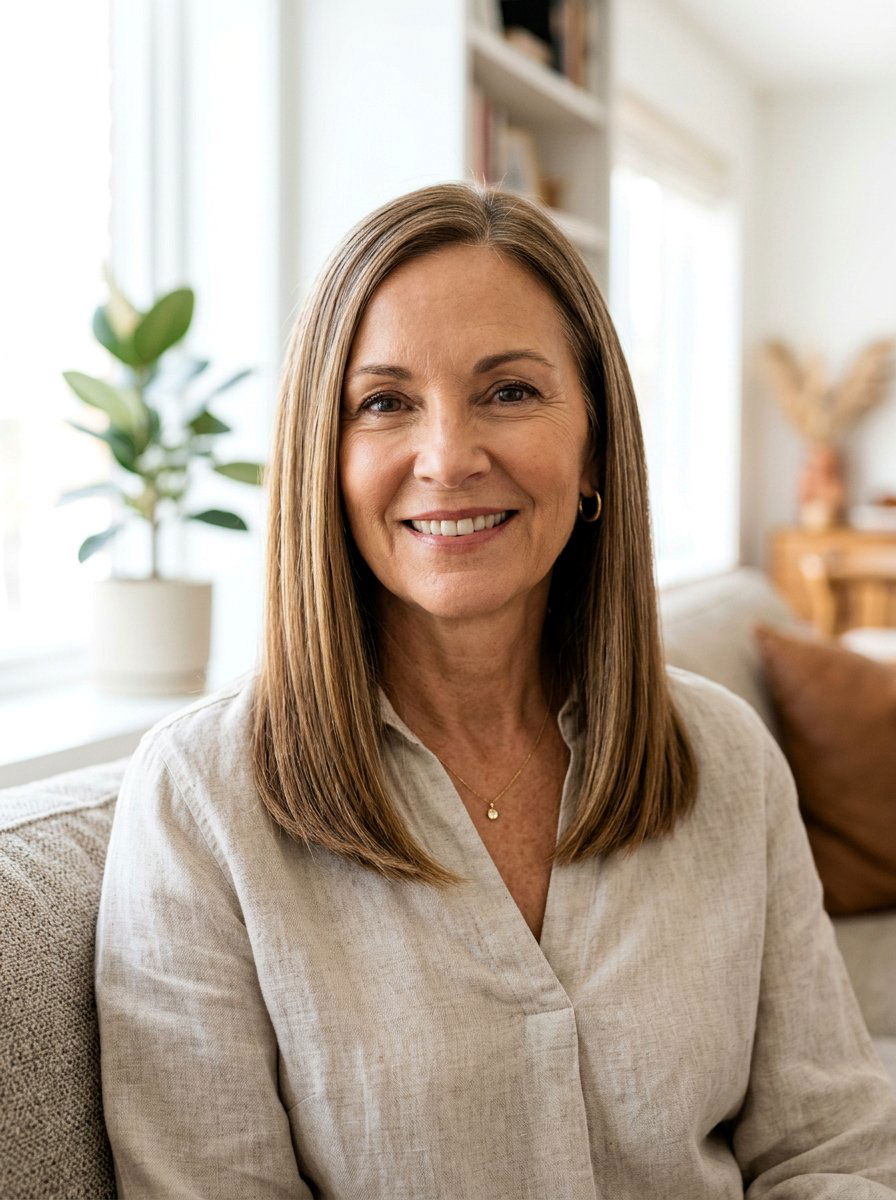 Straight Collarbone Length Hair For Older Women - 20 sleek hairstyle for mature women - 20 sleek hairstyle for mature women