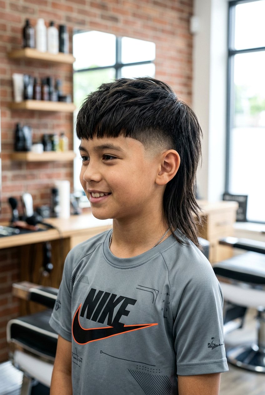 Straight Hair Burst Fade Mullet - 20 burst fade mullet for boys - 20 burst fade mullet for boys