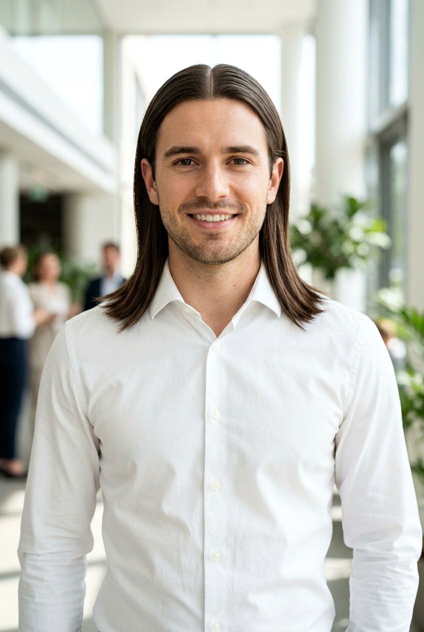 Straight Hair Middle Part Flow - 20 middle part flow haircut men - 20 middle part flow haircut men