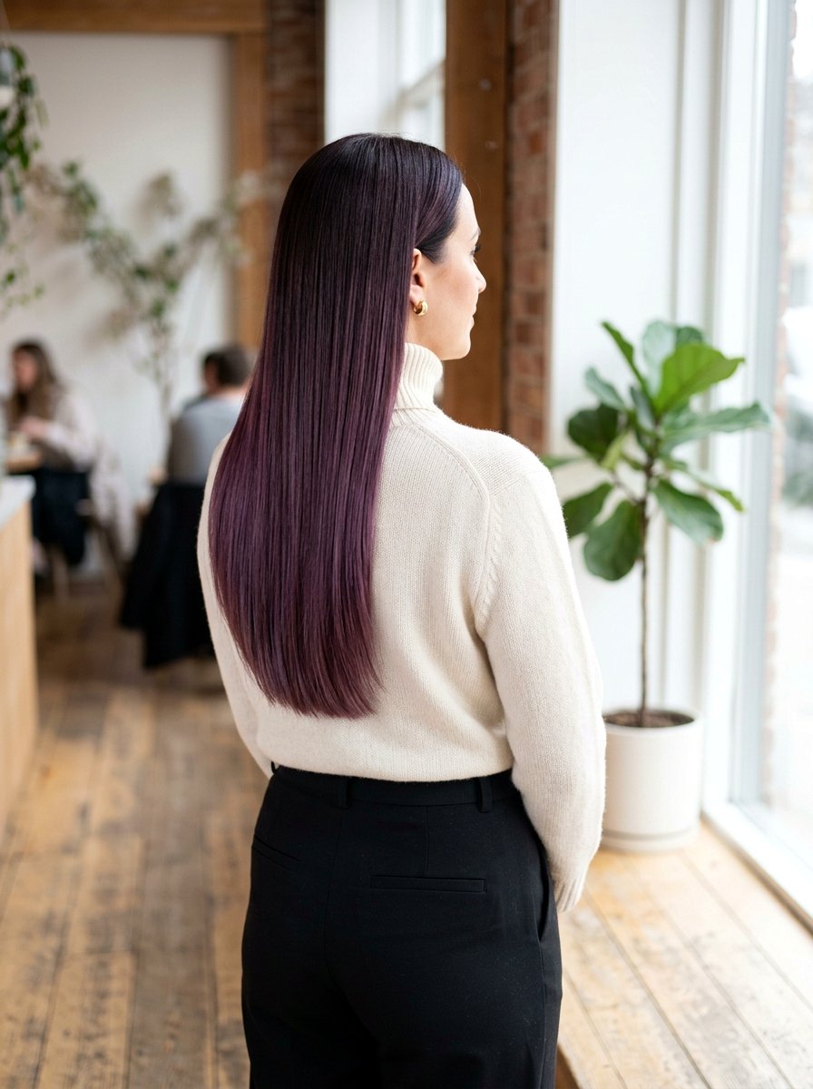 20 Gorgeous Winter Plum Brunette Balayage Ideas for You