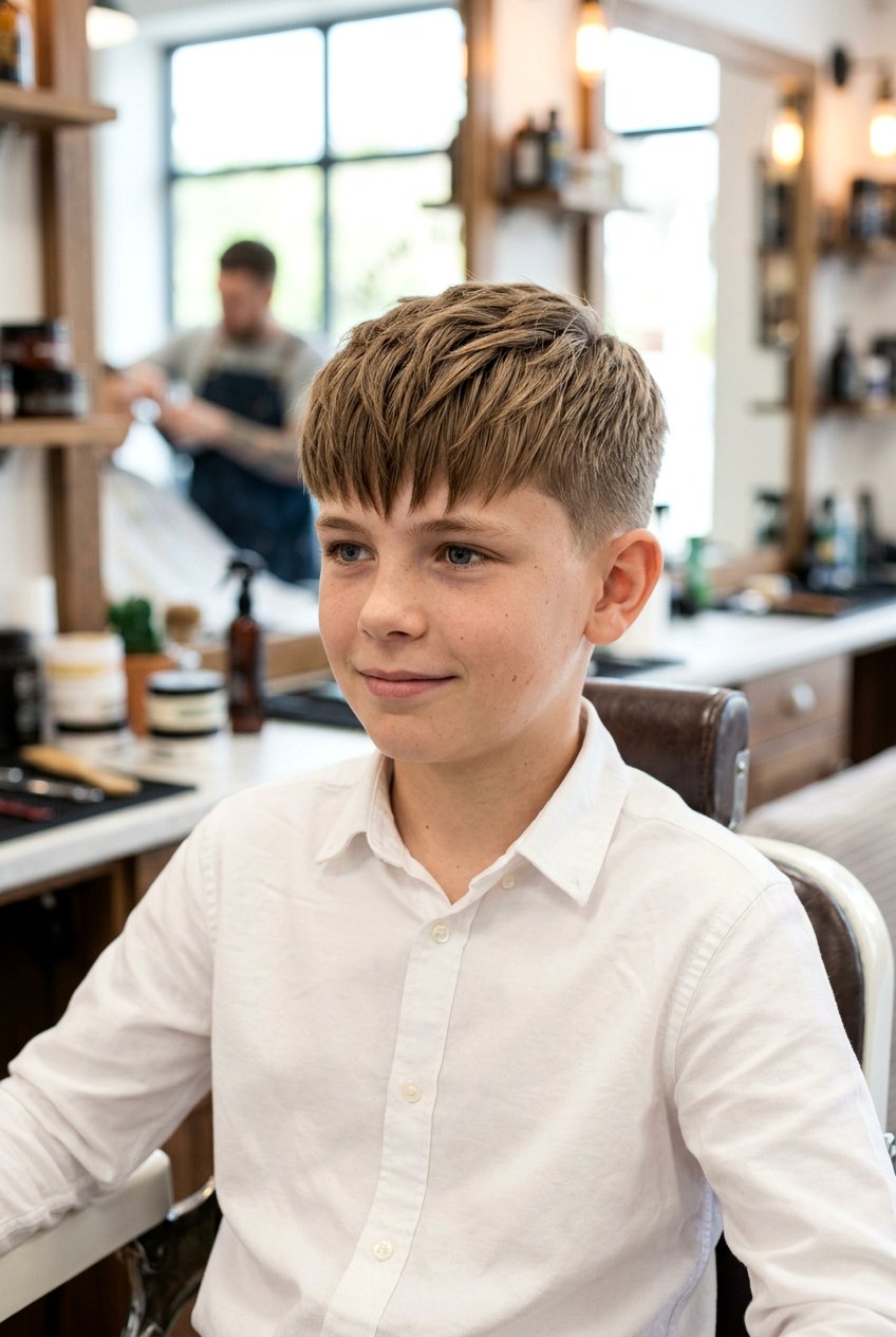 Straight Hair Textured Fringe - 20 boys haircut with textured fringe - 20 boys haircut with textured fringe