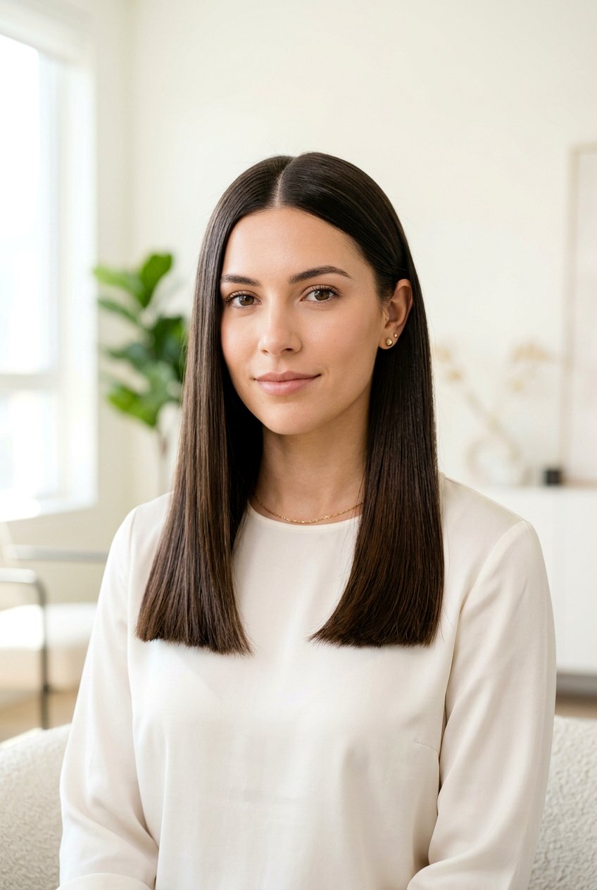 Straight Hair With Blunt Ends - 20 birthday hairstyles for women - 20 birthday hairstyles for women