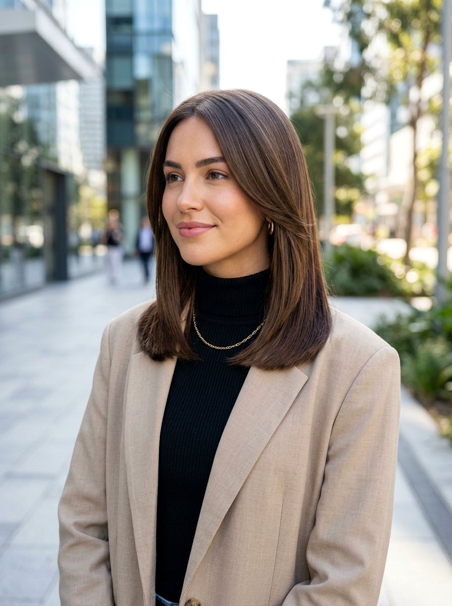 Straight Hair With Feathered Layers And Blunt Ends - 20 straight haircut with feathered layers - 20 straight haircut with feathered layers
