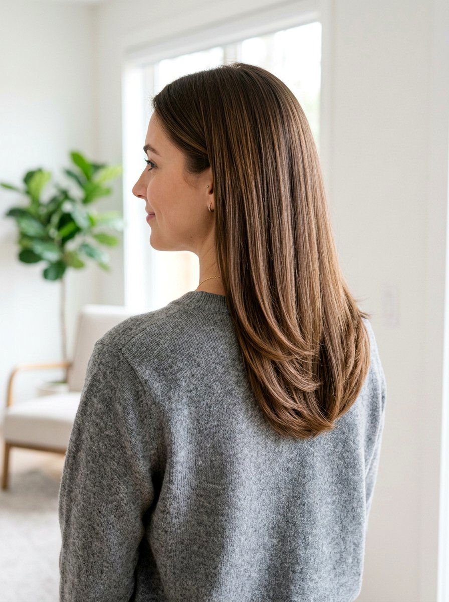 Straight Hair With Feathered Layers And U Shape Cut - 20 straight haircut with feathered layers - 20 straight haircut with feathered layers