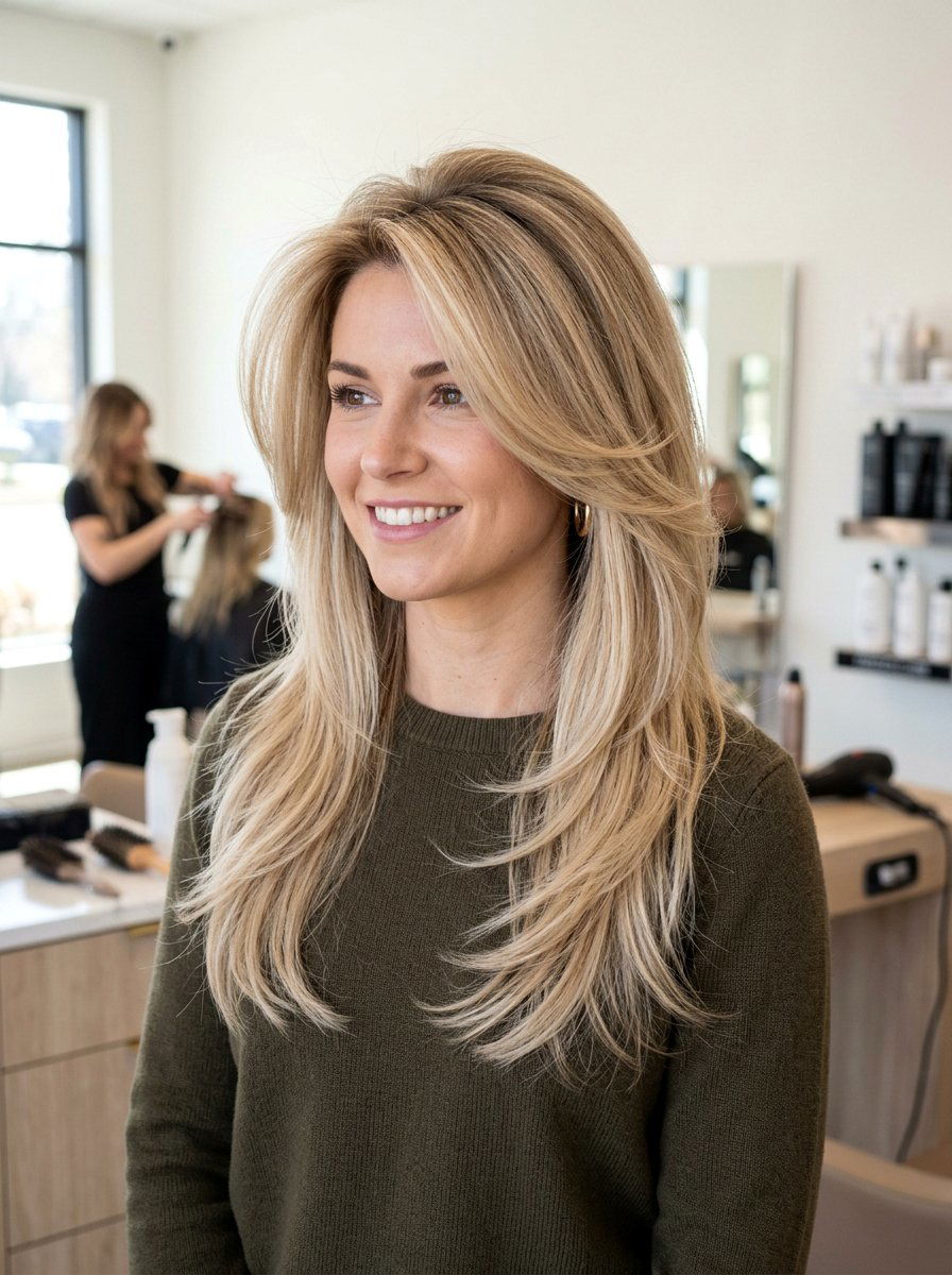 Straight Hair With Feathered Layers And Volume Crown - 20 straight haircut with feathered layers - 20 straight haircut with feathered layers