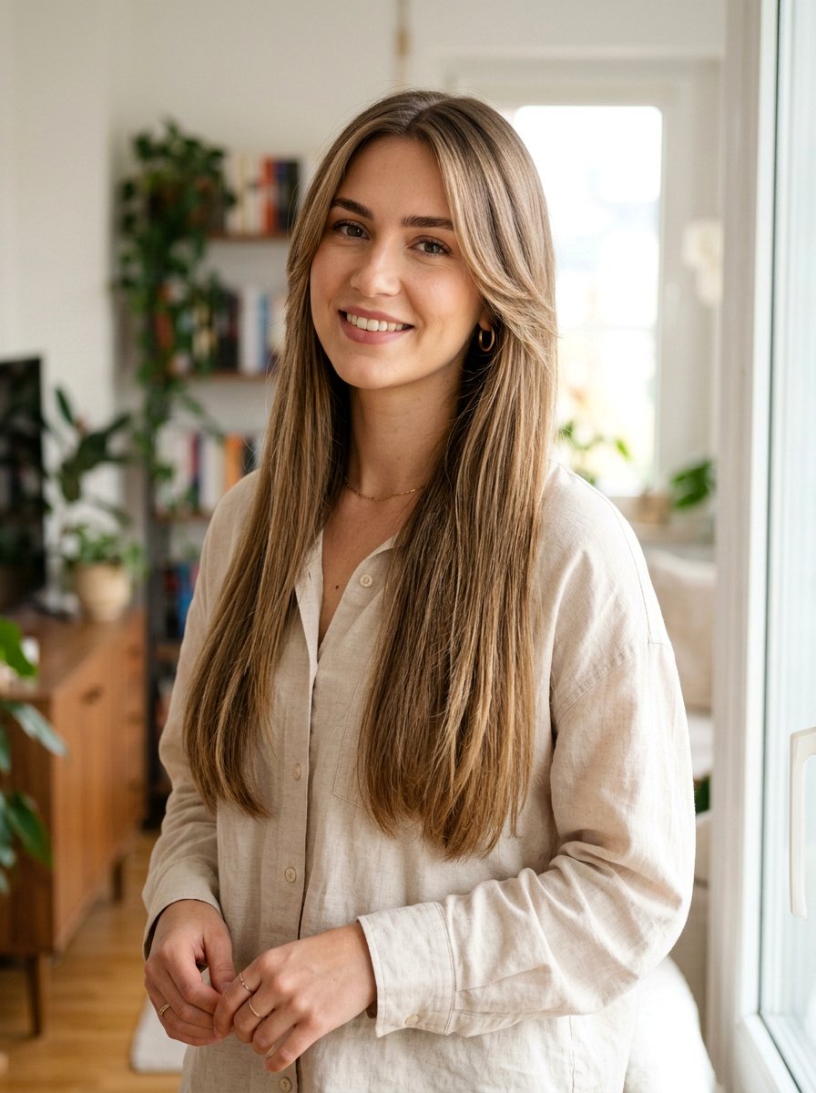 Straight Hair With Layered Front Pieces - 20 straight haircut with soft layers - 20 straight haircut with soft layers