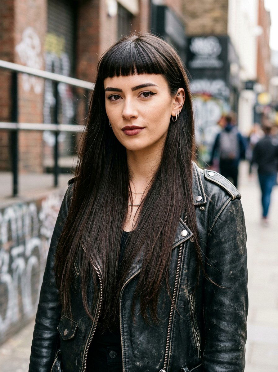 Straight Hair With Micro Bangs - 20 straight hairstyle ideas for women - 20 straight hairstyle ideas for women