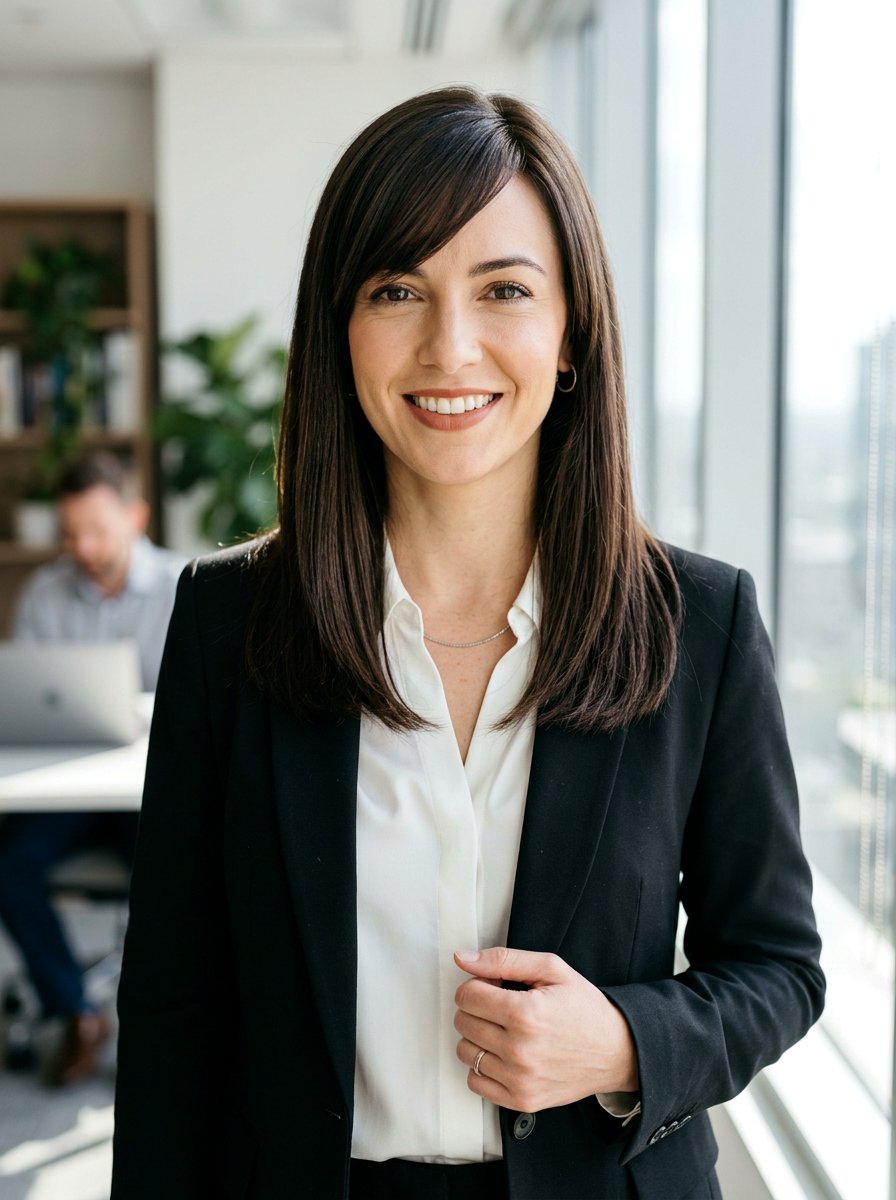 Straight Hair With Side Swept Bangs - 20 straight hairstyle ideas for women - 20 straight hairstyle ideas for women