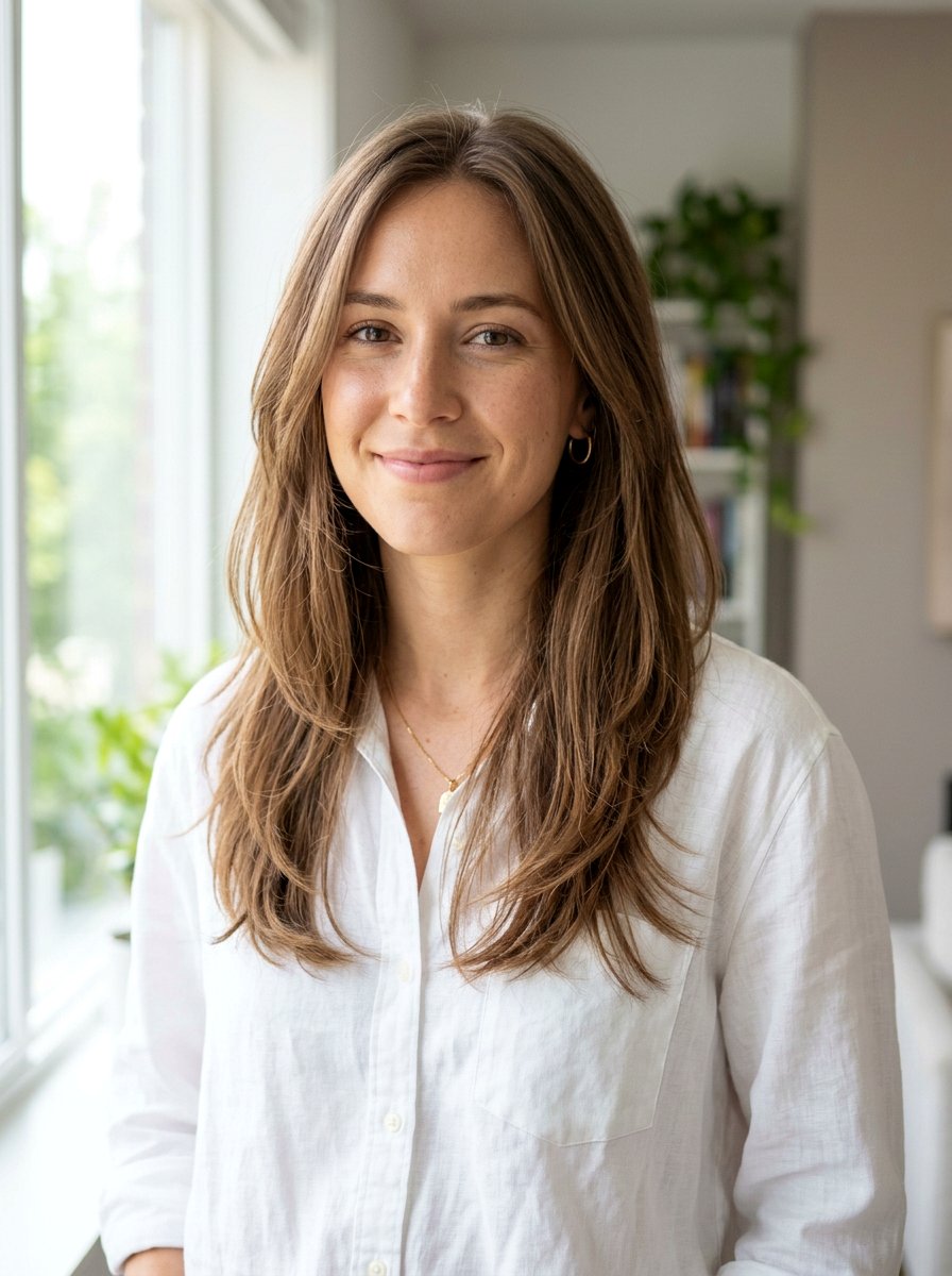 Straight Hair With Soft Layers And Natural Finish - 20 straight haircut with soft layers - 20 straight haircut with soft layers