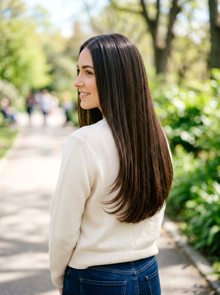 Straight Hair With Soft U Shape Cut - 20 polished straight haircut for women - 20 polished straight haircut for women