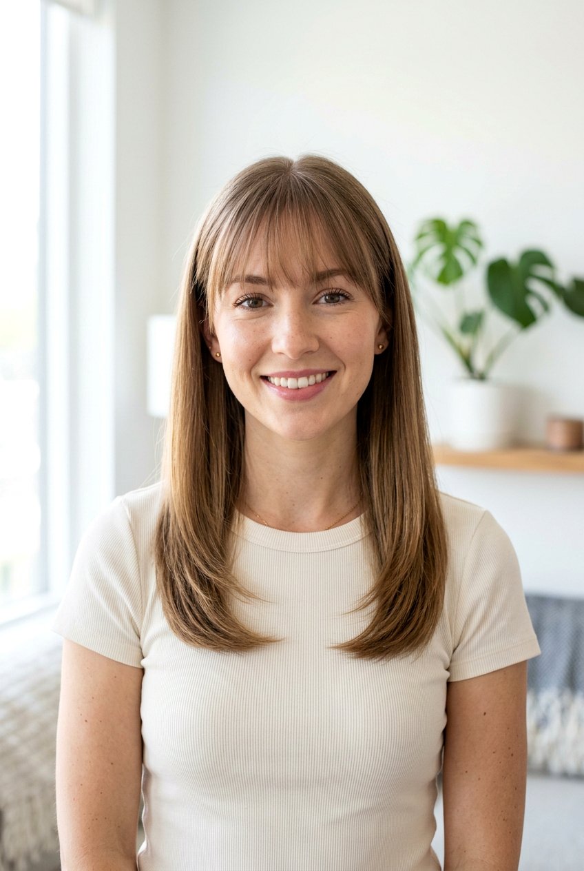 Straight Hair With Wispy Bangs - 20 wispy bangs for fine hair - 20 wispy bangs for fine hair