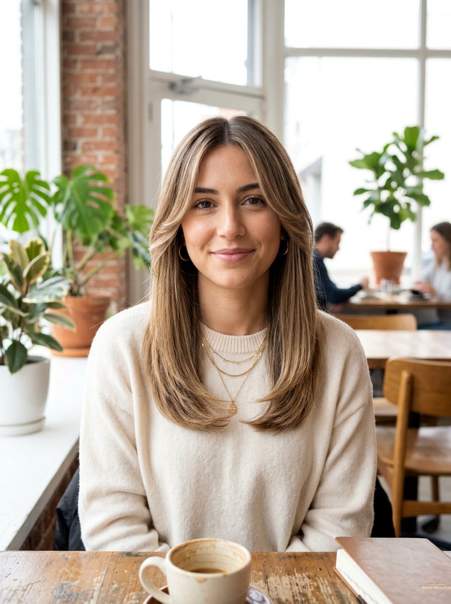Straight Haircut With Curtain Face Framing Layers - 20 straight haircut with face framing strands - 20 straight haircut with face framing strands