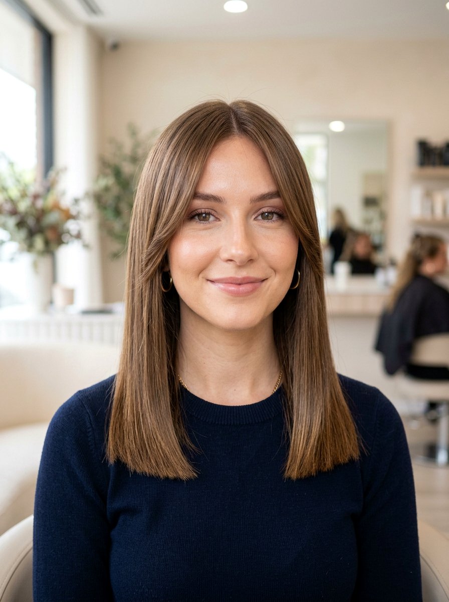 Straight Haircut With Face Framing And Blunt Ends - 20 straight haircut with face framing strands - 20 straight haircut with face framing strands