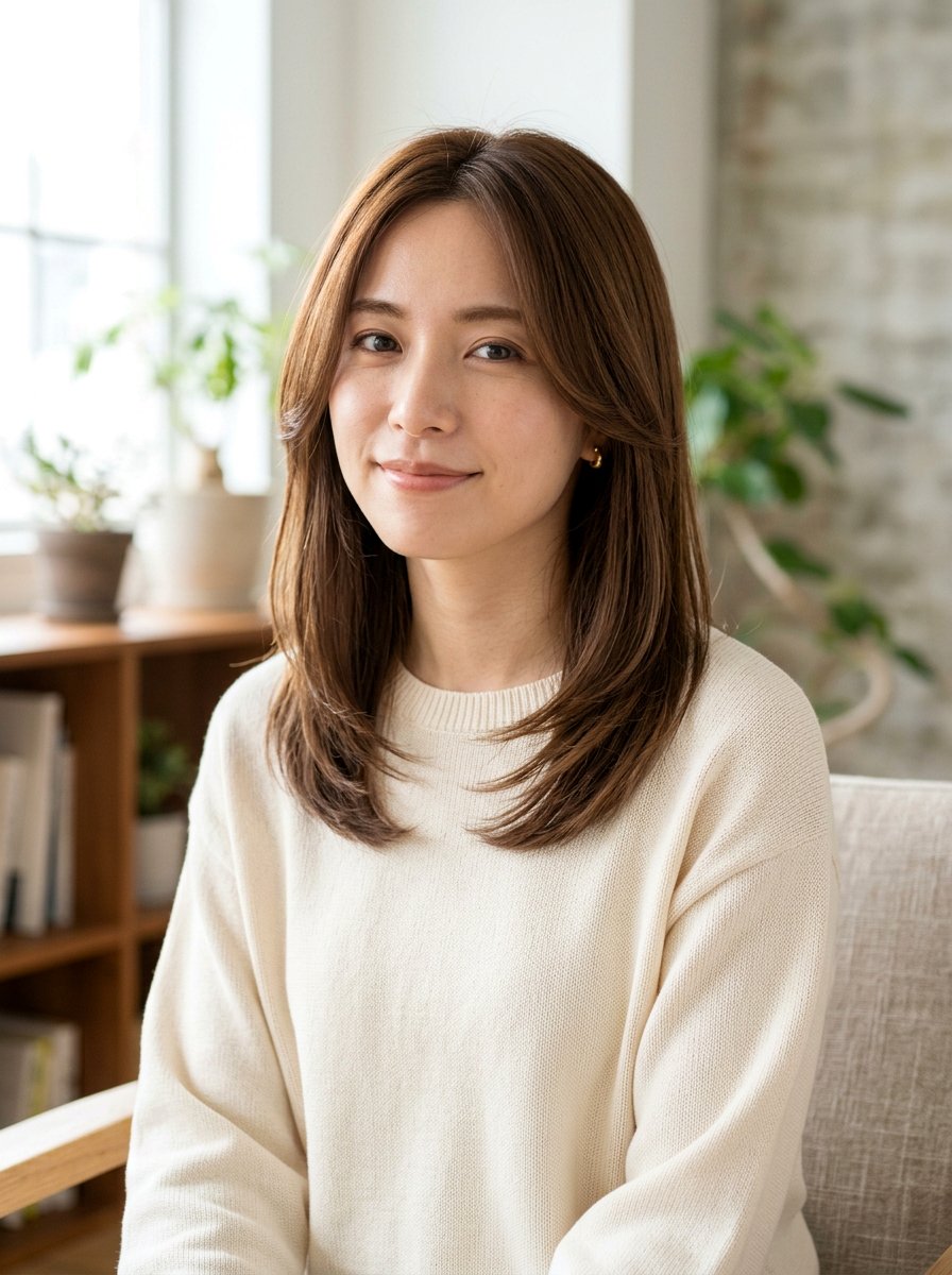 Straight Haircut With Soft Face Framing Layers - 20 straight haircut with face framing strands - 20 straight haircut with face framing strands