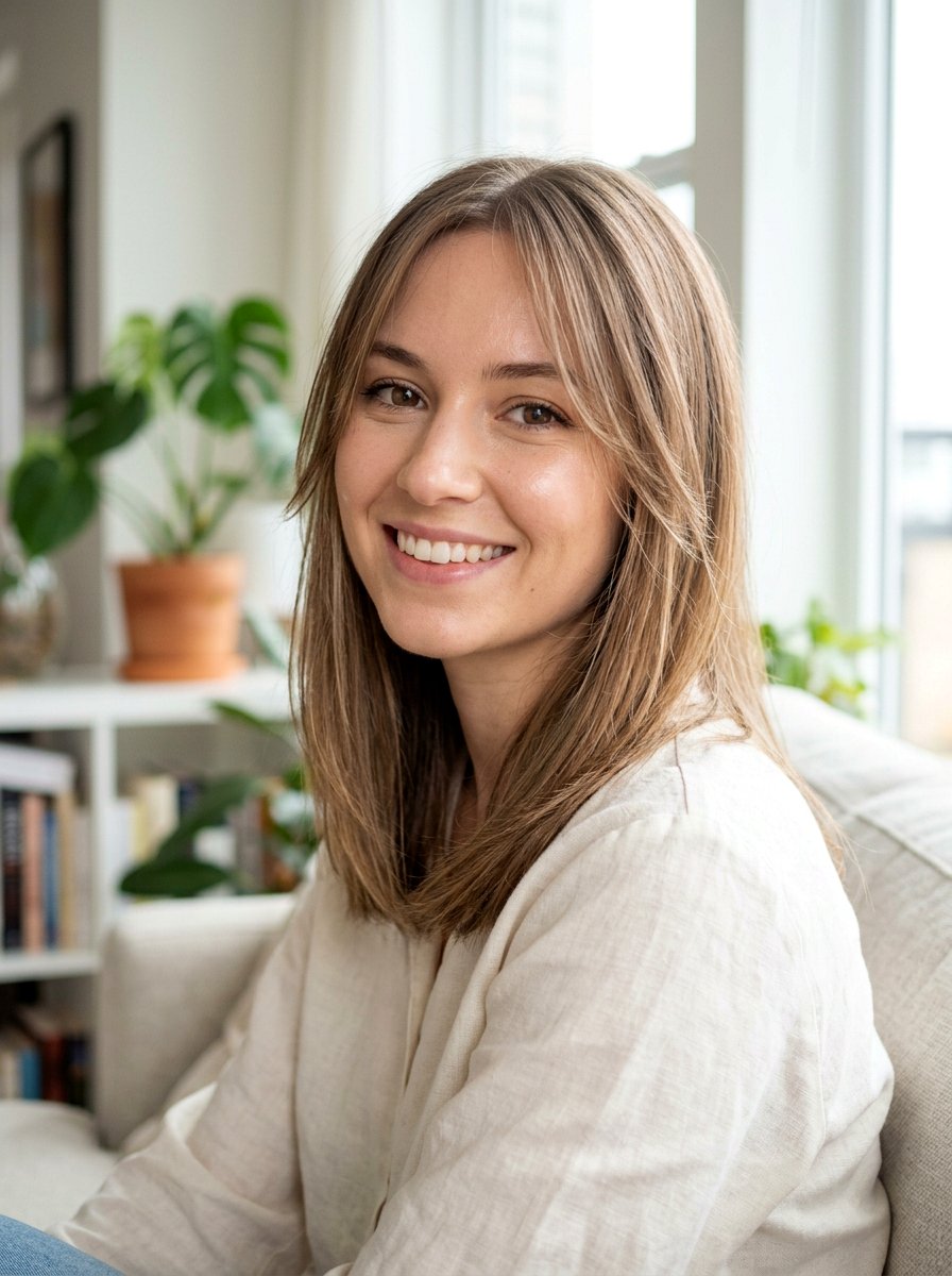 Straight Haircut With Wispy Face Framing Strands - 20 straight haircut with face framing strands - 20 straight haircut with face framing strands