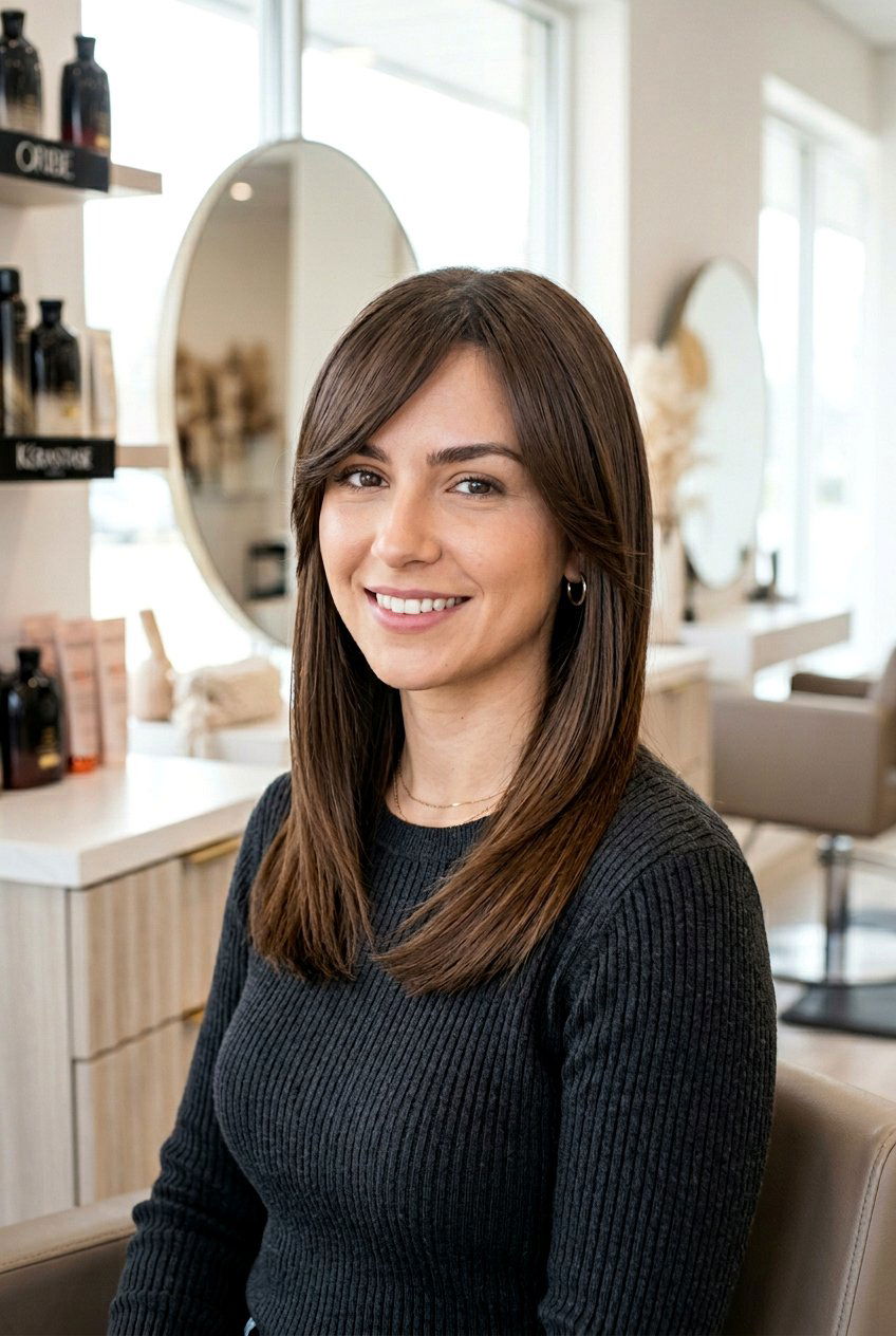 Straight Layered Haircut With Side Bangs - 20 layered haircut with side bangs - 20 layered haircut with side bangs
