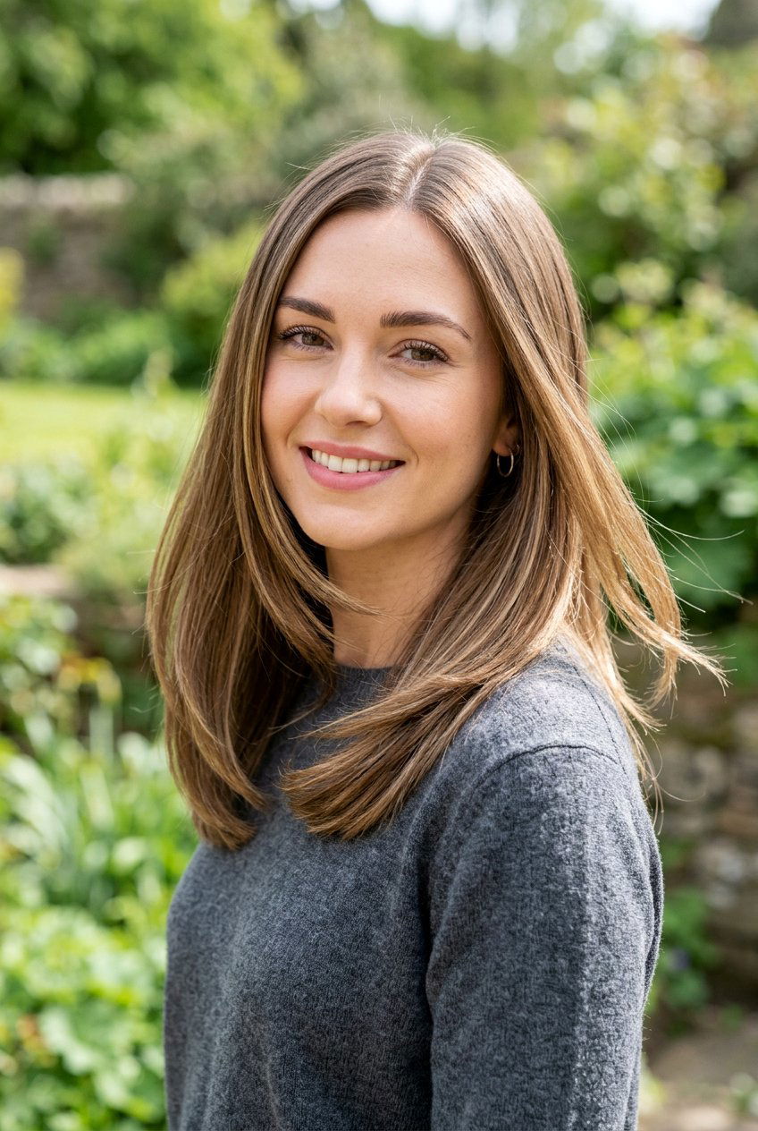 Straight Layered Shoulder Length Hair - 20 shoulder length layered haircuts - 20 shoulder length layered haircuts