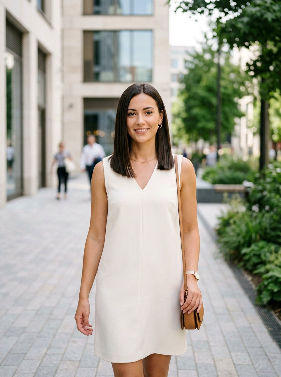 Straight Lob Haircut - 20 polished lob for mature women - 20 polished lob for mature women