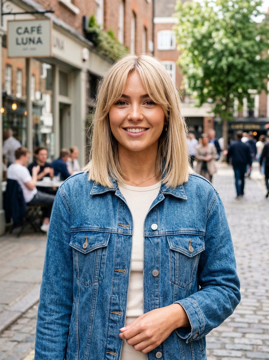 Straight Lob With Curtain Bangs - 20 straight lob haircut for fine hair women - 20 straight lob haircut for fine hair women