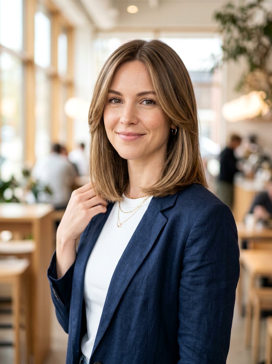 Straight Lob With Face Framing Strands - 20 straight haircut with face framing strands - 20 straight haircut with face framing strands