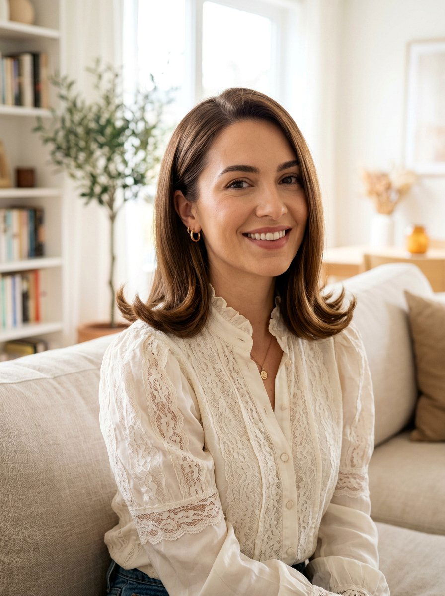 Straight Lob With Flipped Ends - 20 straight lob haircut for fine hair women - 20 straight lob haircut for fine hair women