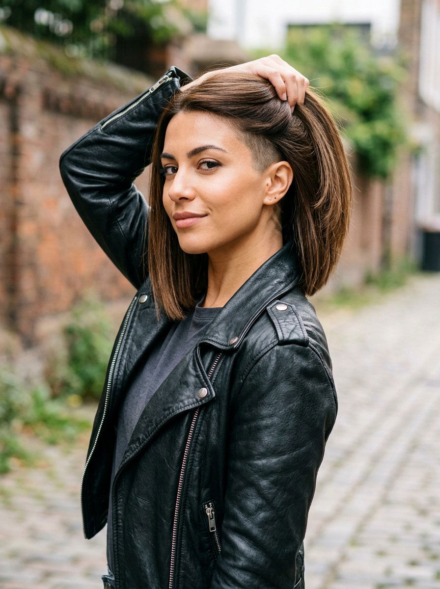 Straight Lob With Undercut - 20 straight lob haircut for fine hair women - 20 straight lob haircut for fine hair women