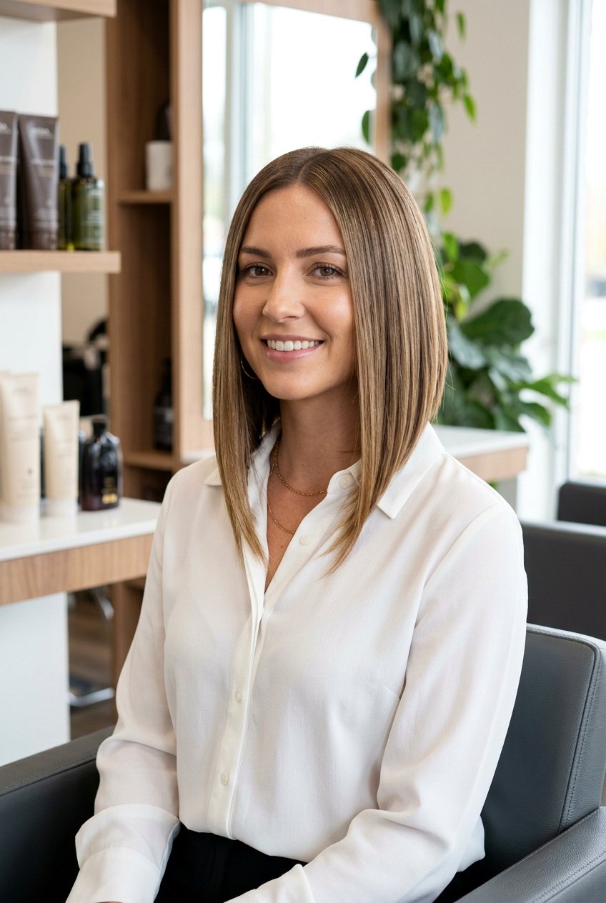 Straight Long Bob With Angled Front Layers - 20 straight long bob with layers - 20 straight long bob with layers