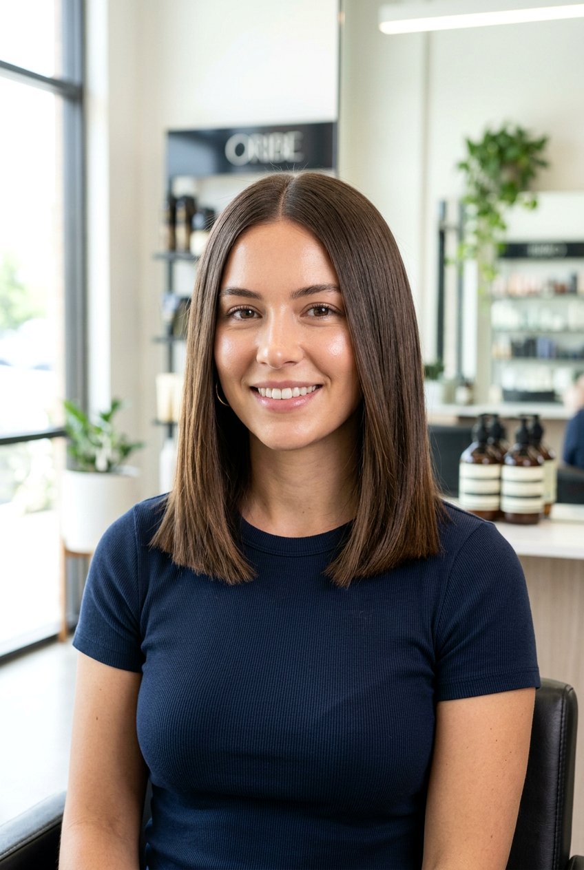 Straight Long Bob With Blunt Ends And Layers - 20 straight long bob with layers - 20 straight long bob with layers