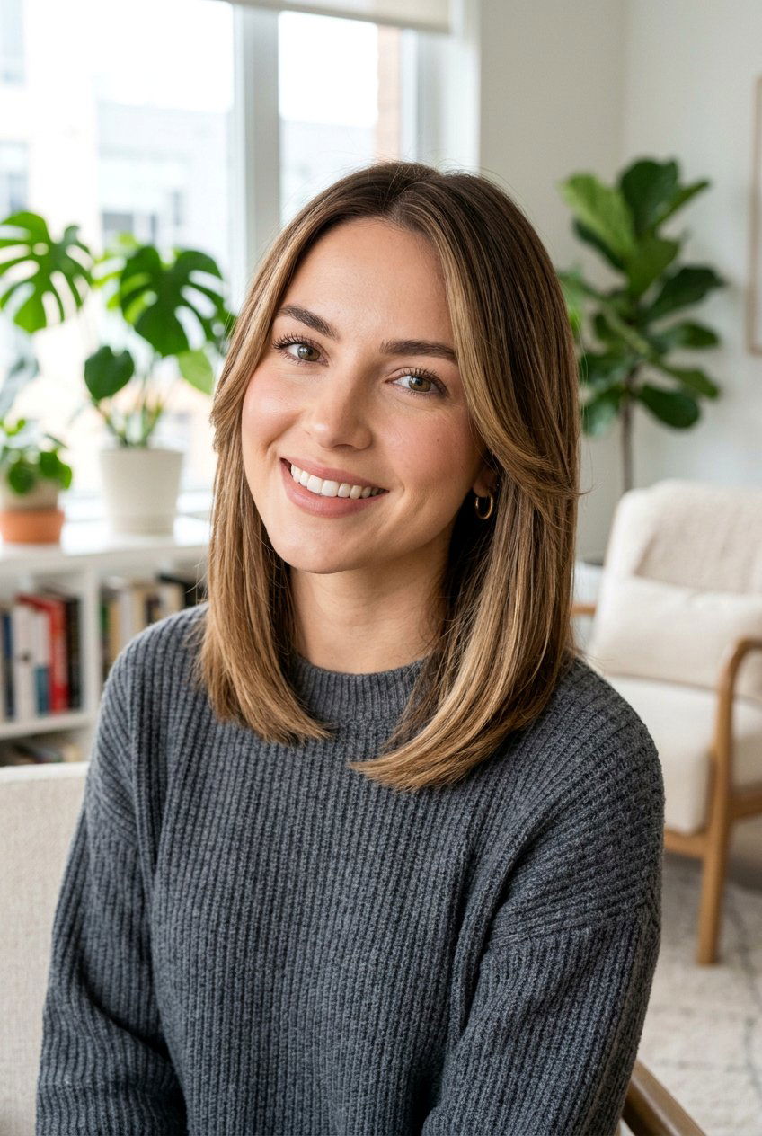 Straight Long Bob With Face Framing Layers - 20 straight long bob with layers - 20 straight long bob with layers