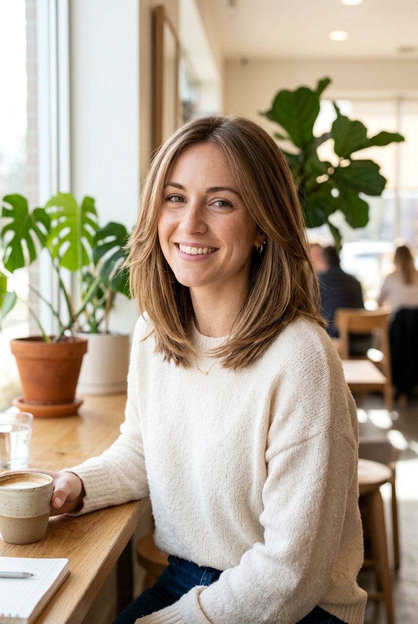 Straight Long Bob With Layers And Natural Movement - 20 straight long bob with layers - 20 straight long bob with layers