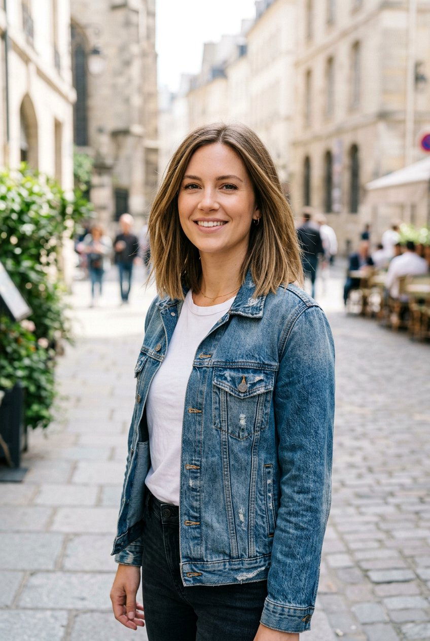 Straight Long Bob With Subtle Choppy Layers - 20 straight long bob with layers - 20 straight long bob with layers