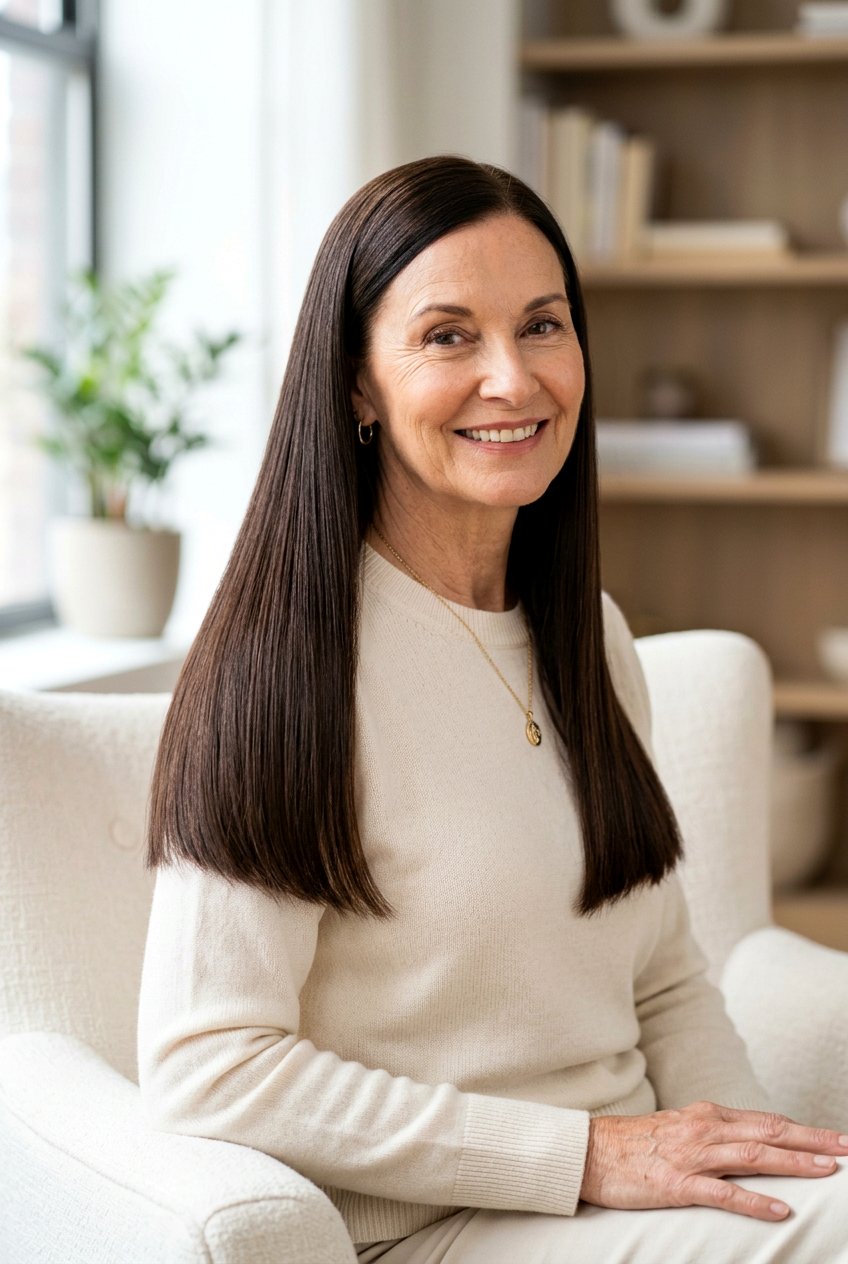 Straight Long Haircut for Women Over 60 - 20 long haircut for women over 60 - 20 long haircut for women over 60