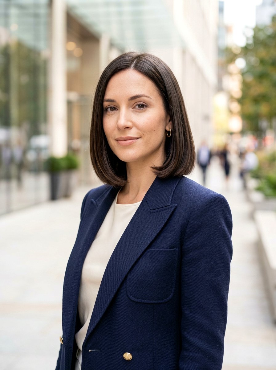 Straight Medium Bob - 20 office hairstyle for thick coarse hair - 20 office hairstyle for thick coarse hair