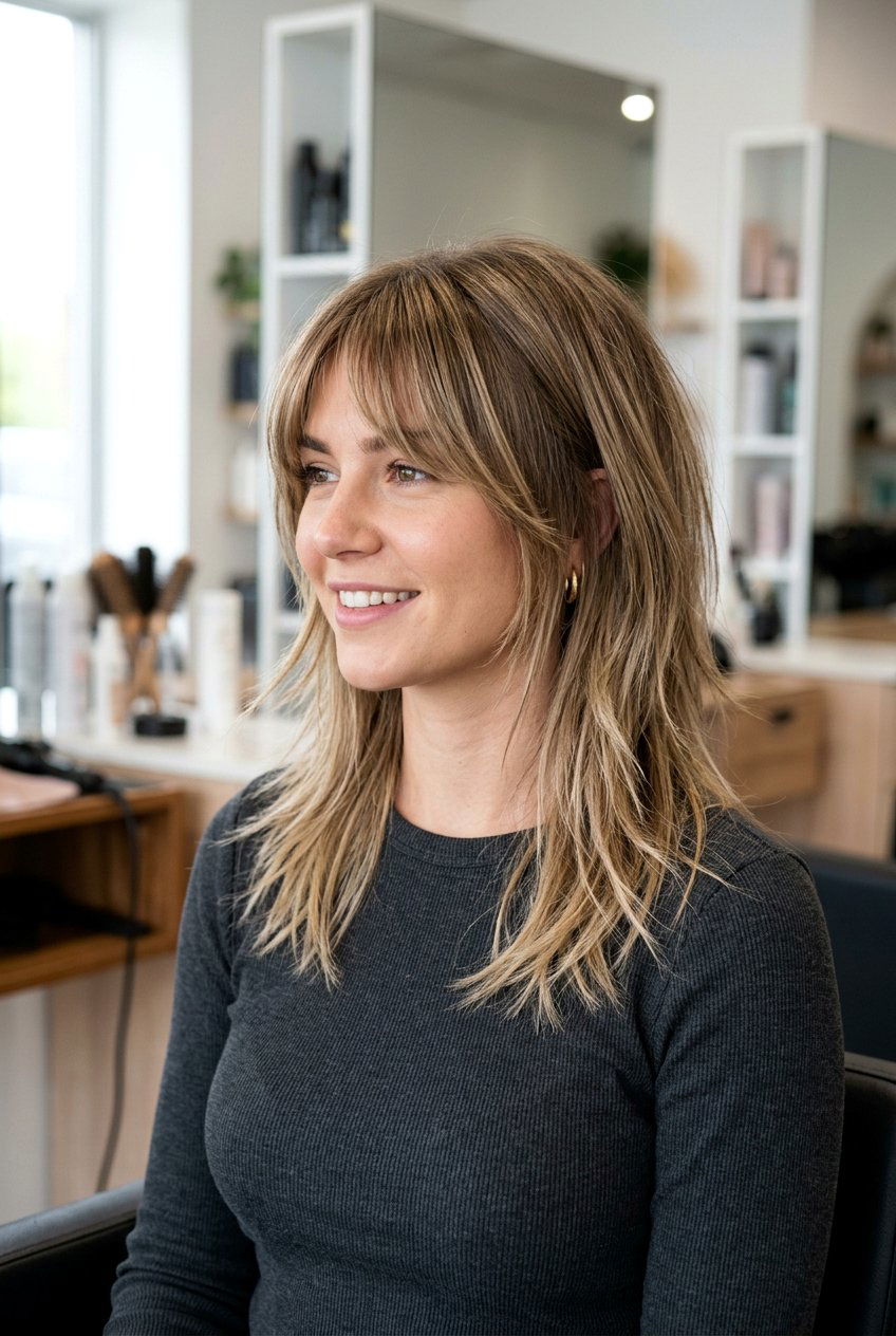 Straight Medium Shag - 20 medium shag haircut - 20 medium shag haircut