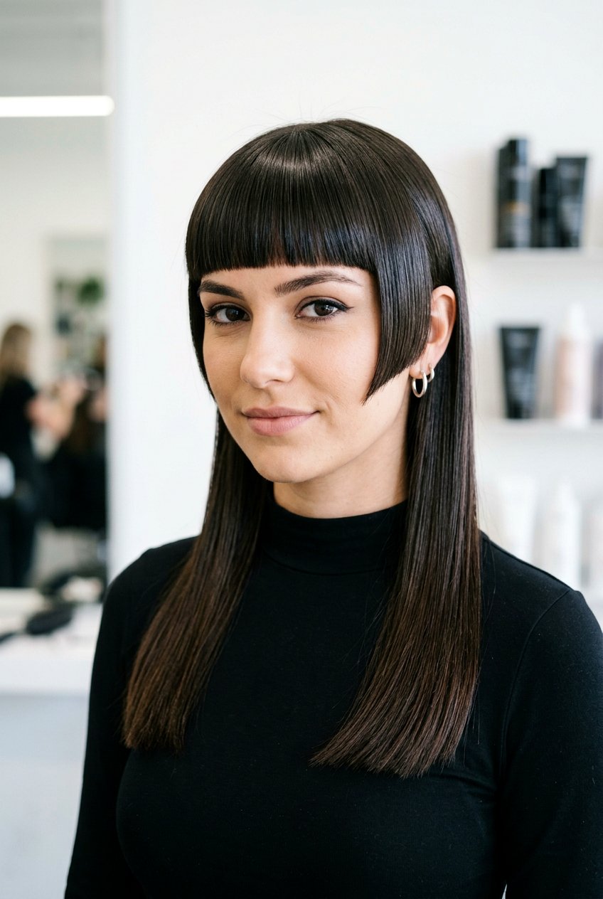 Straight Mullet Haircut - 20 mullet haircut for women - 20 mullet haircut for women